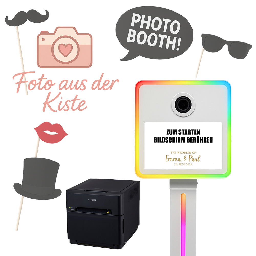 Fotobox mit Drucker mieten