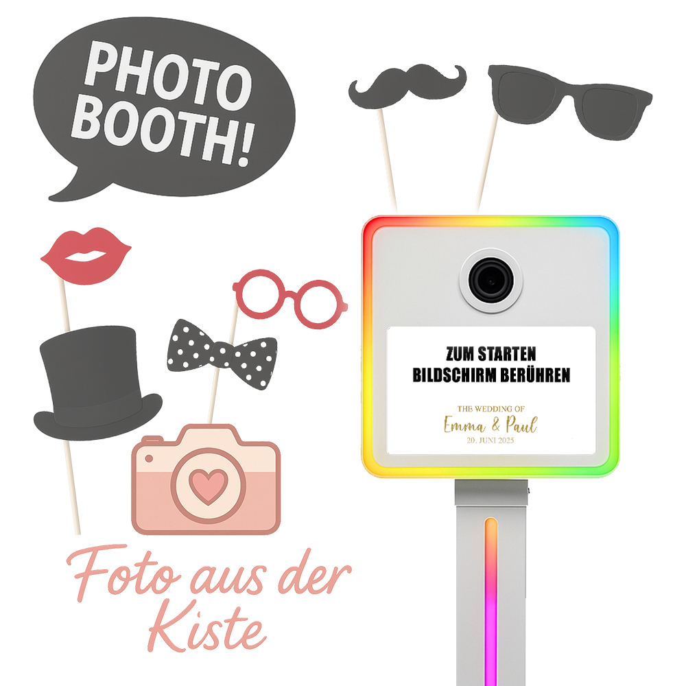 Fotobox ohne Drucker mieten
